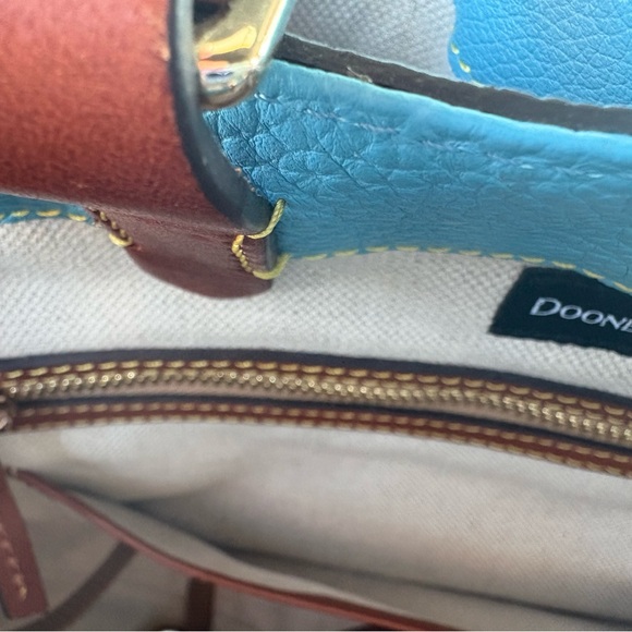 Dooney & Bourke Pebble Grain Large Barlow Bag - Sky Blue - Picture 8 of 12